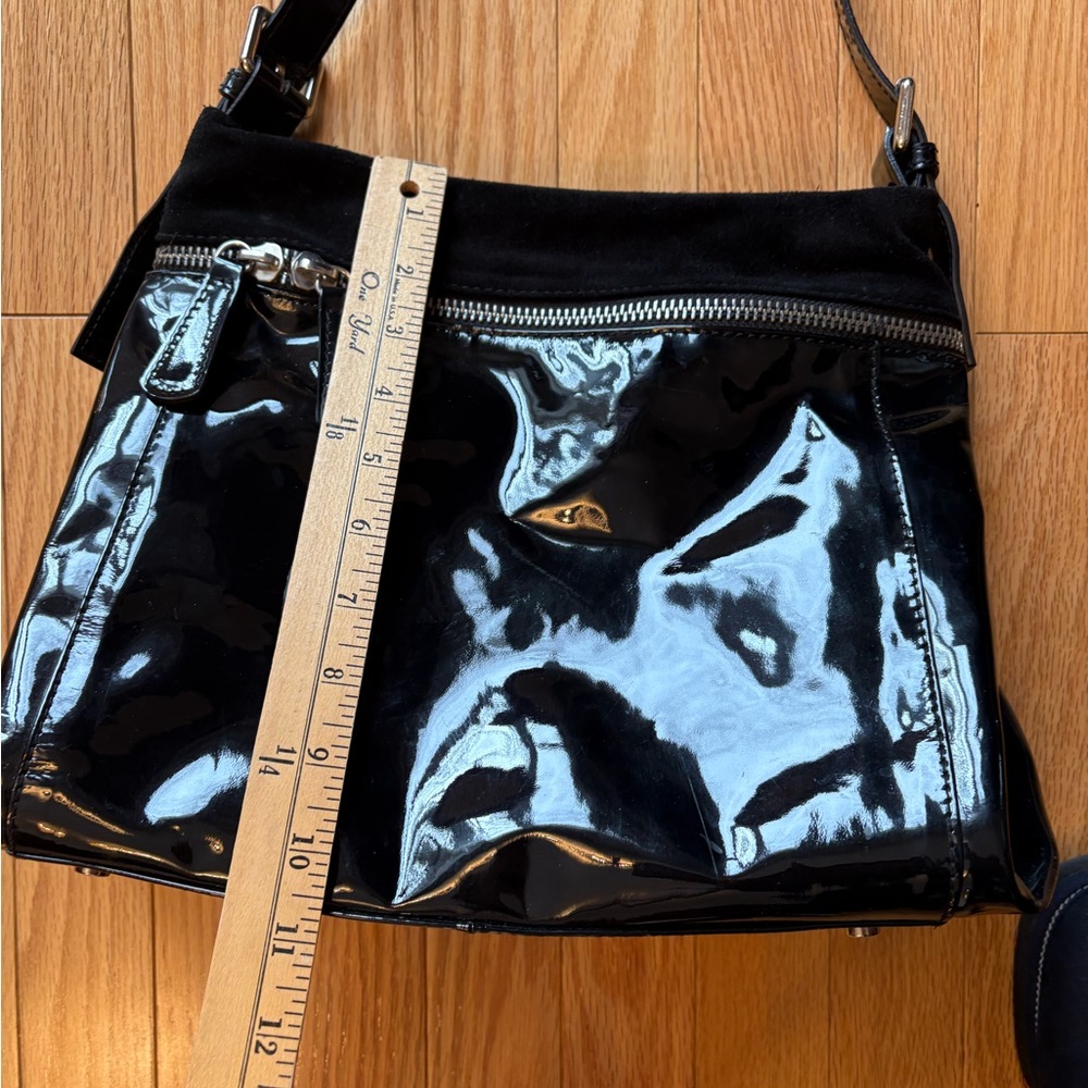 Black Patent Leather Women's Bag, The Trend - Picture 7 of 8